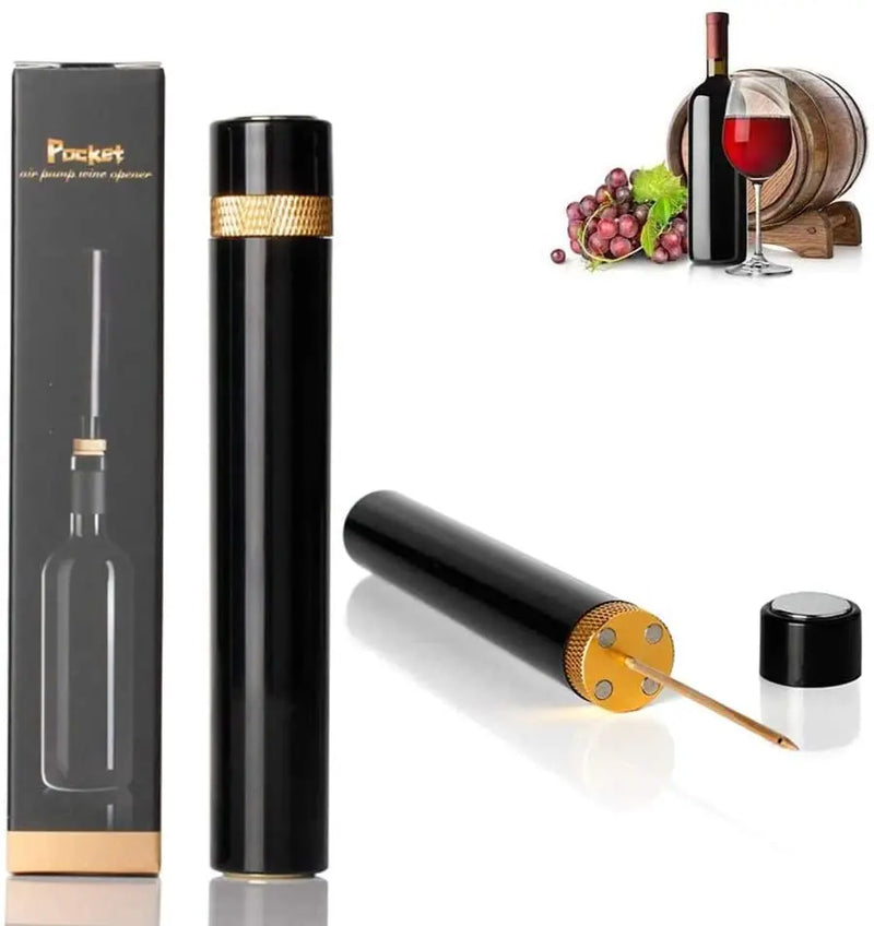 Abridor De Vinho Portátil com Bomba De Pressão, Saca-rolhas.